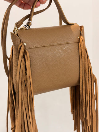 Mini-bag con frange Visonà