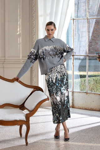 Maglia con paillettes Clips