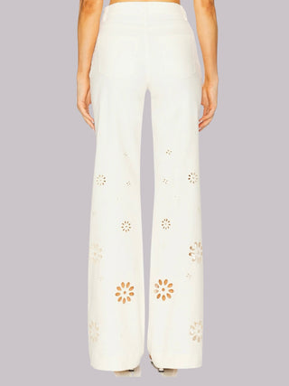 Jeans con dettagli cut-out Love Shack Fancy