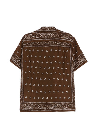 Camicia in seta stampa paisley Parosh