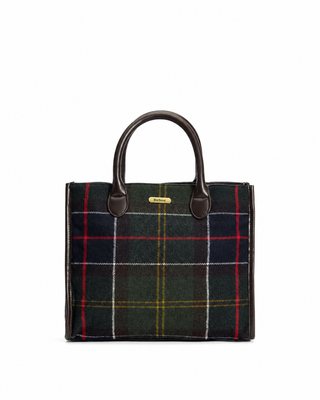 Borsa tote Barrhill in tartan Barbour