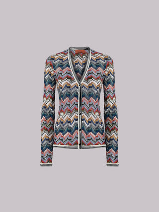 Cardigan sollo a V in pizzo opera Missoni