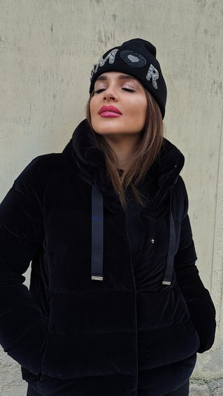 Piumino cappa velvet Herno