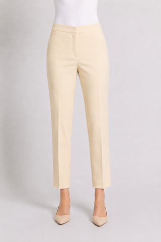 Pantalone con vita elasticizzata beige Clips Tricot