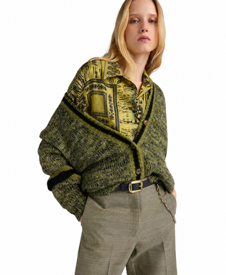 Cardigan in mohain Orvan Momonì
