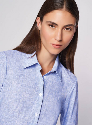 Camicia no stiro elasticizzata fantasia Camicetta Snob