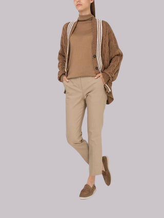 Pantalone dritto in cotone Brunello Cucinelli
