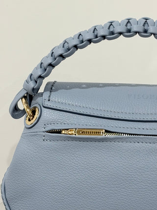 Borsa Cherie in pelle martellata color Artico Visonà