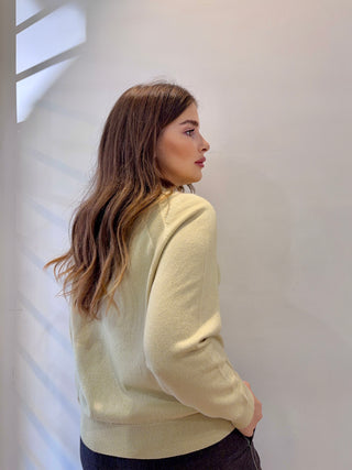 Maglia con ricamo punto luce Peserico