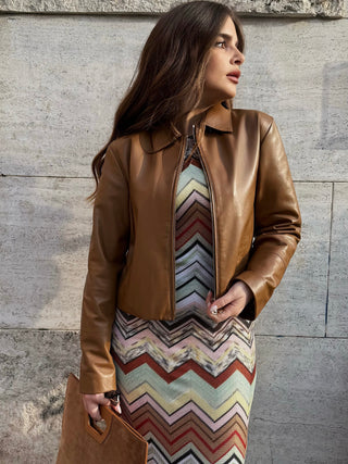 Giacca in pelle Fabiana Filippi