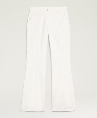Pantalone Luis in denim stretch ecru Momonì