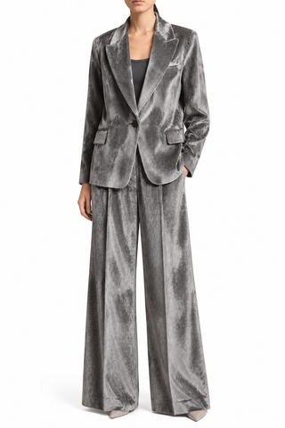 Pantalone a palazzo in velluto Peserico