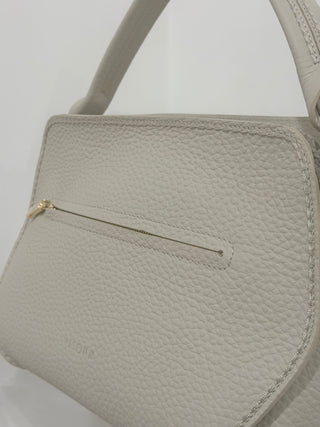 Borsa Vita in pelle martellata color beige Visonà