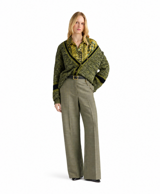 Pantalone sartoriale a sigaretta Aron in lana stretch Momonì