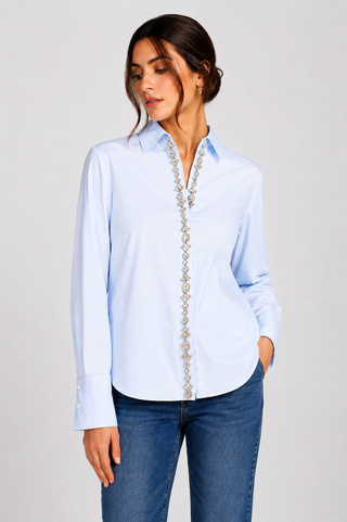 Camicia con cristalli Blugirl