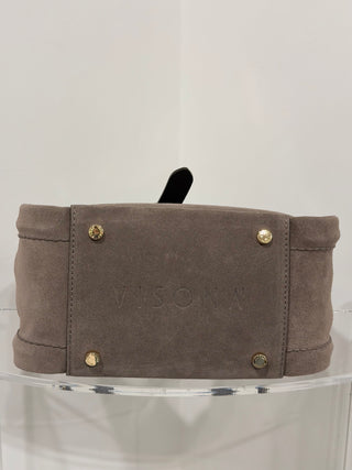 Borsa City in camoscio color Almond Visonà