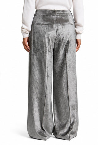 Pantalone a palazzo in velluto Peserico