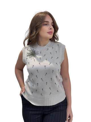 Gilet Luce in lana e cachemire Vanisè