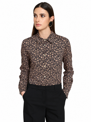 Camicia no stiro elasticizzata fantasia Camicetta Snob