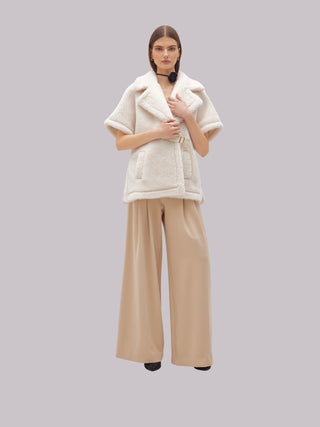Gilet kimono in ecopelliccia Blugirl