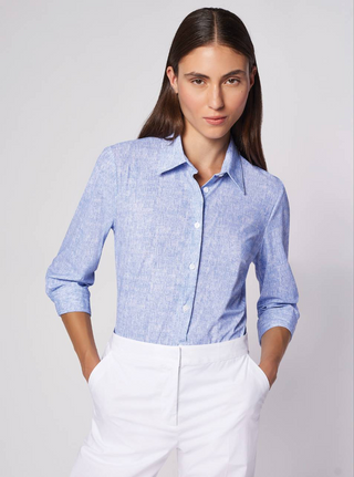 Camicia no stiro elasticizzata fantasia Camicetta Snob