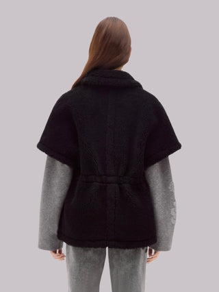Gilet kimono in ecopelliccia Blugirl
