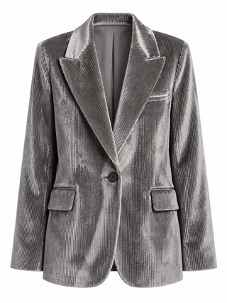 Blazer monopetto in velluto Peserico