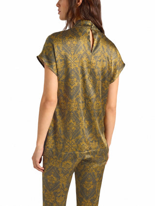 Blusa Ulla in raso di seta stretch Momonì