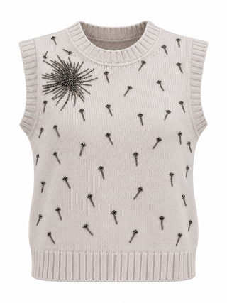 Gilet Luce in lana e cachemire Vanisè