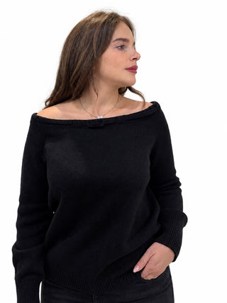Maglia Betty con scollo a barca Vanisè