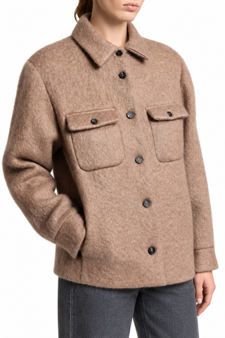 Overshirt in cardato misto mohair Peserico