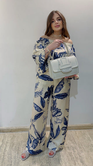 Pantalone fantasia in viscosa Clips