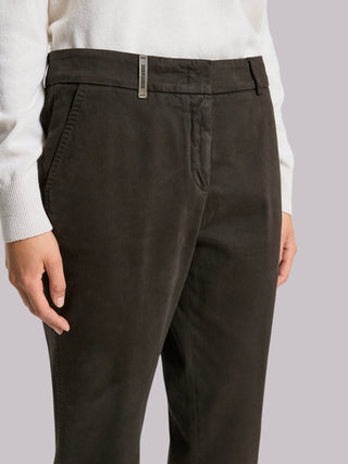 Pantalone in twill mano pesca in cotone Peserico