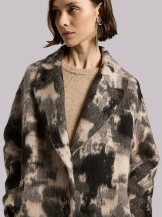 Cappotto midi camouflage Peserico