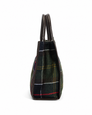 Borsa tote Barrhill in tartan Barbour