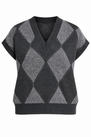Gilet in maglia misto alpaca e lana vergine Peserico