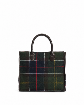Borsa tote Barrhill in tartan Barbour