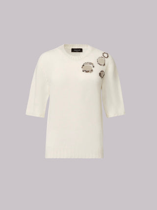 Maglia con ricamo Fabiana Filippi