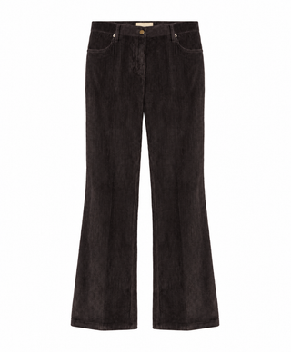 Pantalone flare Odin a coste stetch