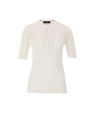 T-shirt in maglia traforata Fabiana Filippi