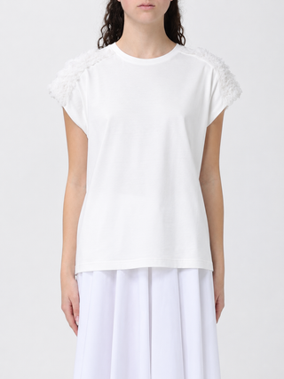 T-shirt con applicazione in tulle Fabiana Filippi