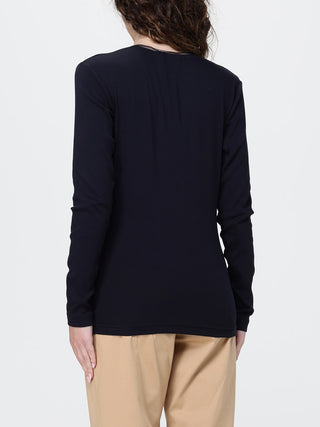 T-shirt scollo V con dettagli in prezioso monile Fabiana Filippi