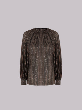 Blusa a righe con paillettes Missoni