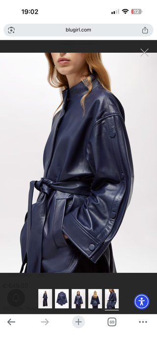 Giacca in pelle Blugirl