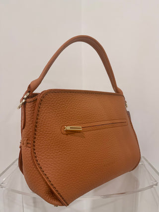 Borsa Vita in pelle martellata color blush Visonà