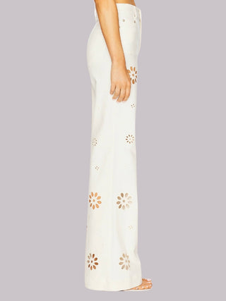 Jeans con dettagli cut-out Love Shack Fancy