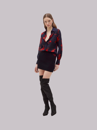 Camicia in voile di seta Blugirl