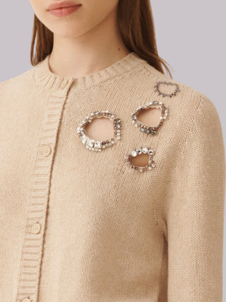 Cardigan con ricamo Fabiana Filippi