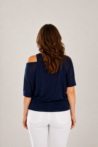 Maglia due layers in lino Parosh