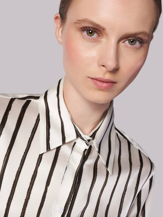 Camicia in seta elasticizzata Camicetta Snob